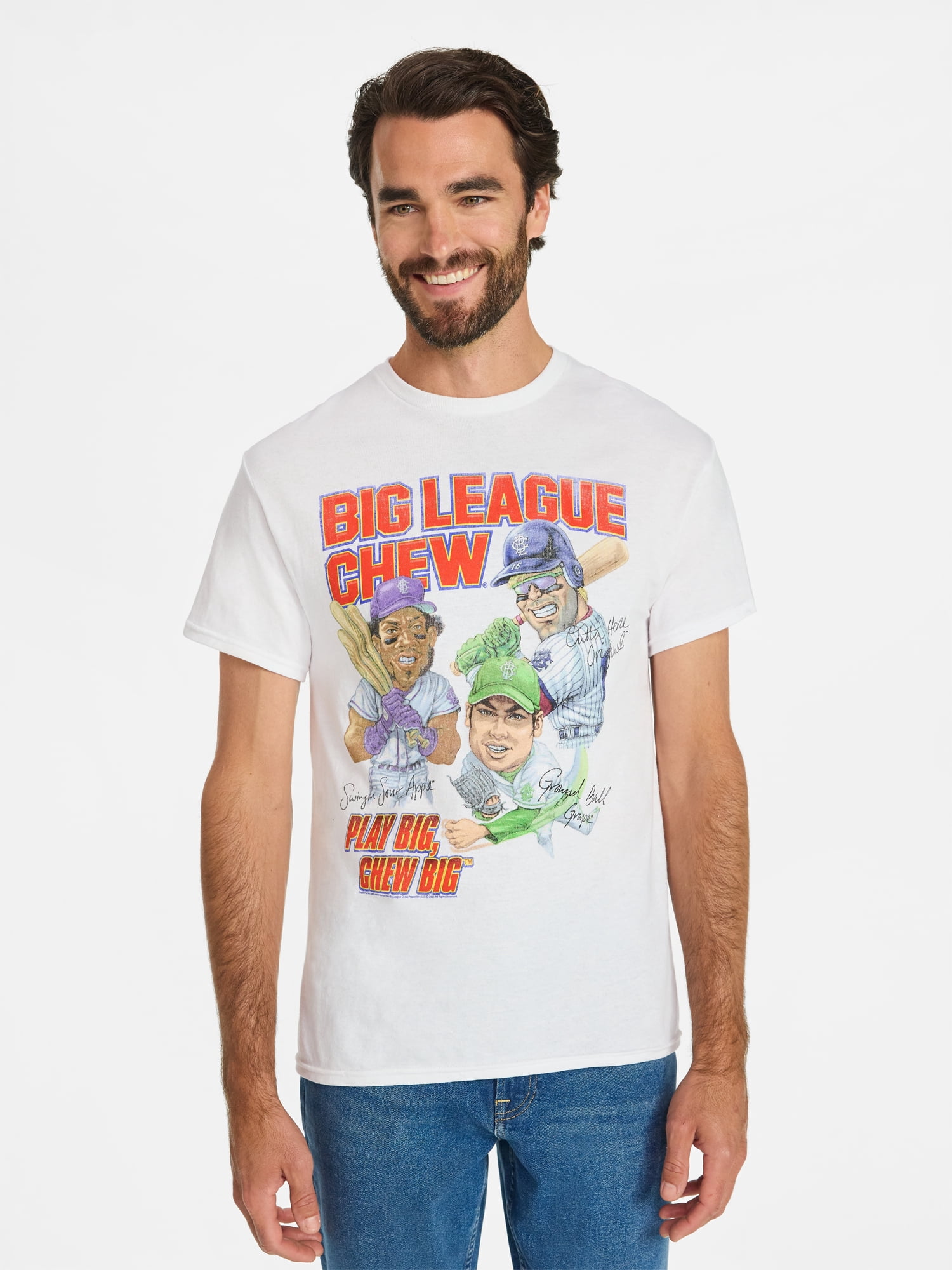 Big League Chew Men's & Big Men's Graphic Tee Shirt, Sizes S-3XL