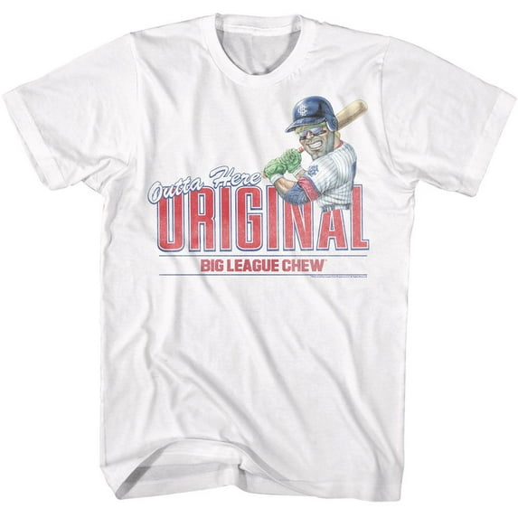 Big League Chew Outta Here Original White Adult T-Shirt