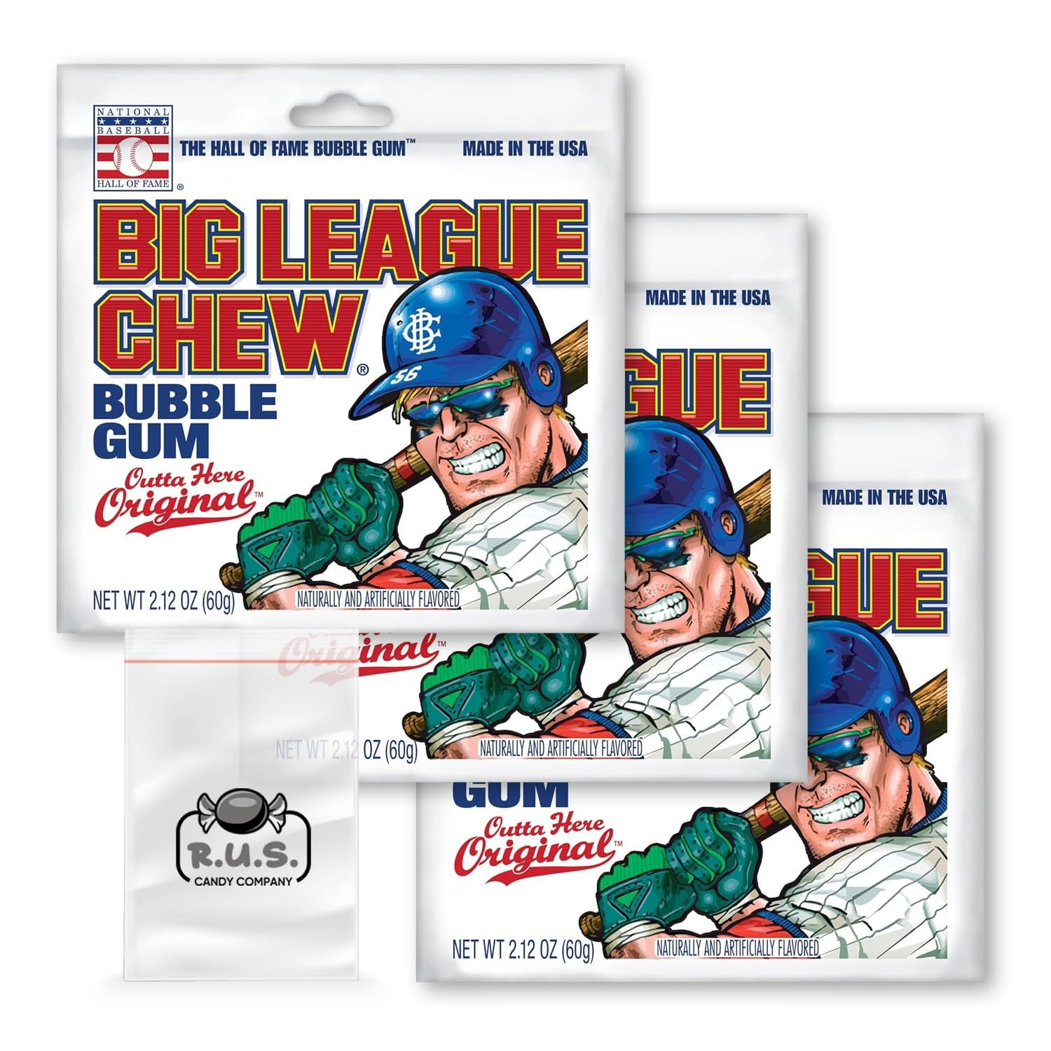 Big League Chew- Outta Here OriginalFlavored Shredded Bubble Gum