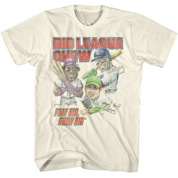 Big League Chew Play Big Chew Big Natural Adult T-Shirt