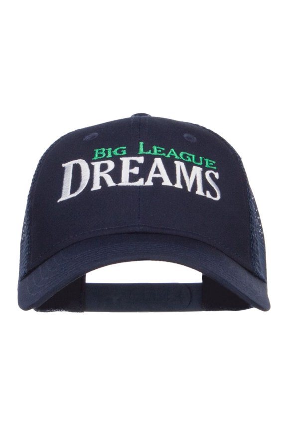 Big League Dreams Embroidered Trucker Cap - Navy OSFM