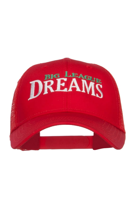 Big League Dreams Embroidered Trucker Cap - Red OSFM