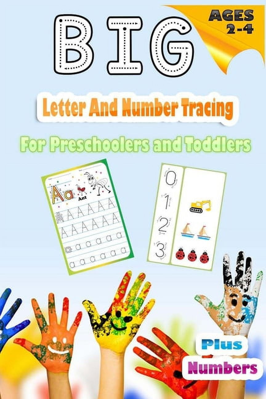 Big Letter And Number Tracing for Preschoolers and Toddlers ...