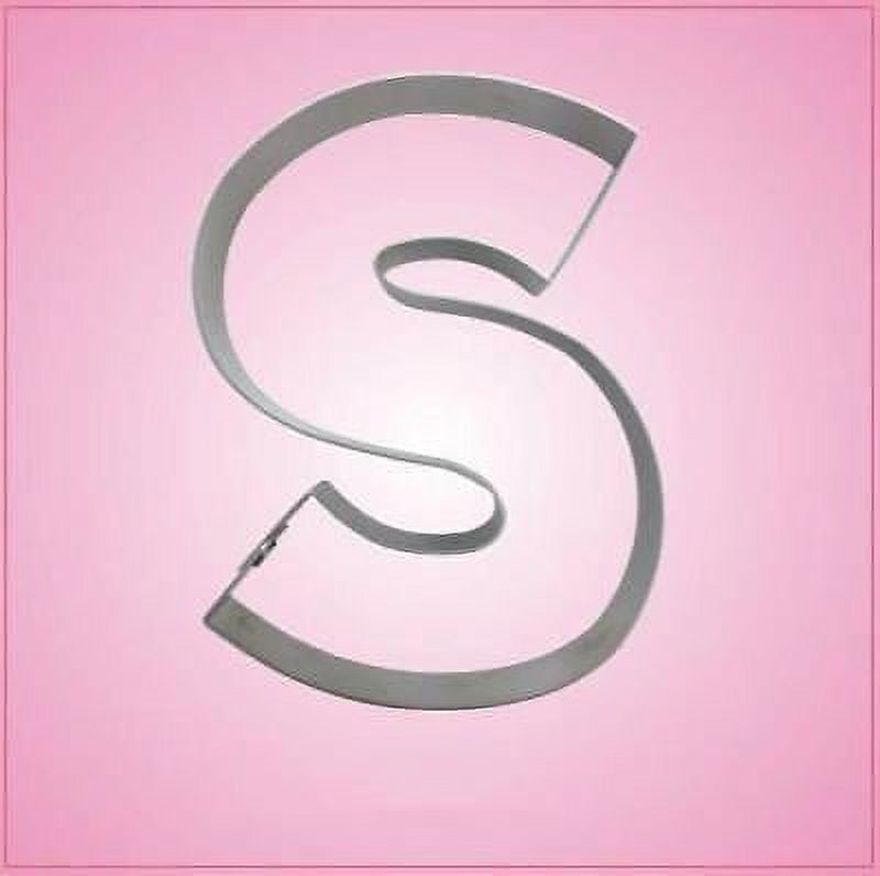 Big Letter S Cookie Cutter 5 Inch