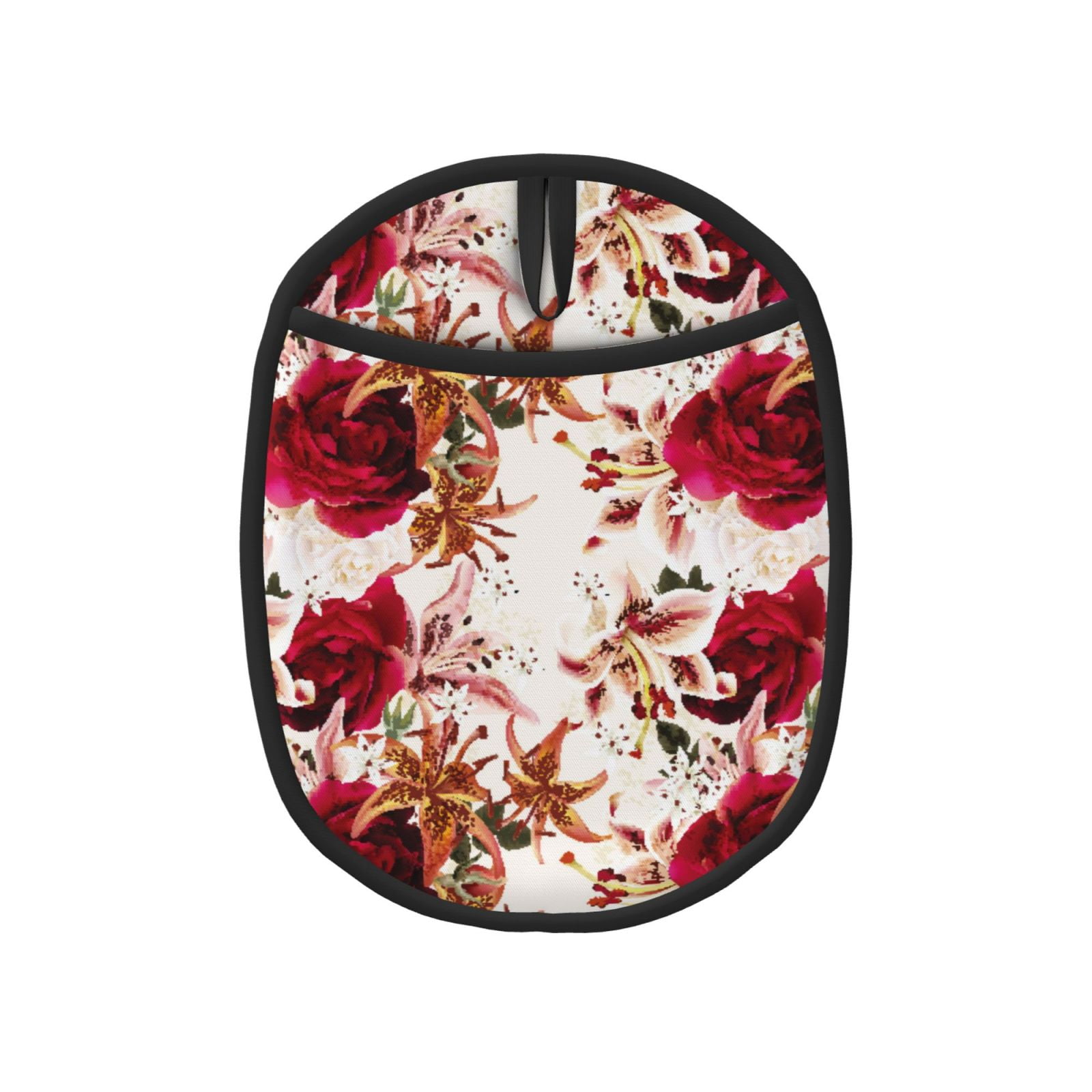 Chili Pepper Funny Pot Holders For Kitchen - Heat Resistant Oven Mitts Hot Pads Pockets Non Slip Silicone Holders Hanging Loop Potholders Baking