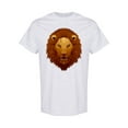 thumbnail image 1 of Big Lion Head Graphic T-Shirt Men -Image by Shutterstock, Male XX-Large, 1 of 2