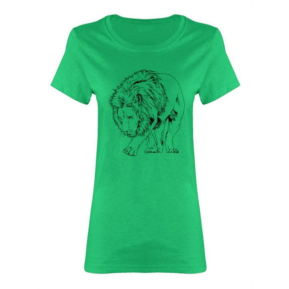 Big Lion Shaped T-Shirt Women -Image by Shutterstock, Female x-Large
