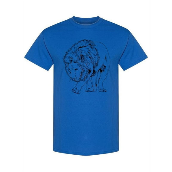 Big Lion With Mane T-Shirt Men -Image by Shutterstock, Male Large