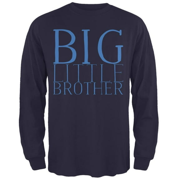 Big Little Brother Mens Long Sleeve T Shirt Navy LG