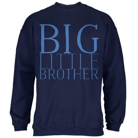 Big Little Brother Mens Sweatshirt Navy MD