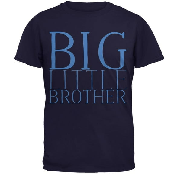 Big Little Brother Mens T Shirt Navy SM