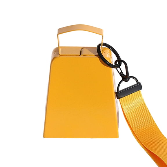 Big Load Cheering Cowbell 4 Inch Lasting Iron Construction Loud Clear Sound Sports Parties Wrist Strap Attached