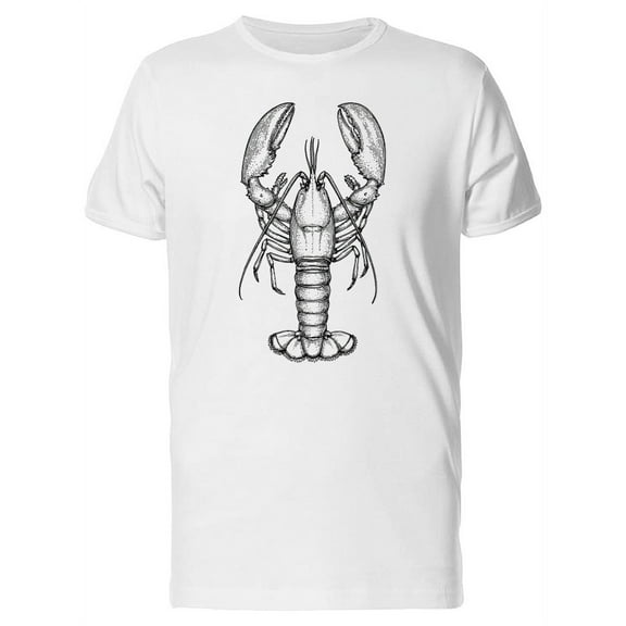 Big Lobster In B&W T-Shirt Men -Image by Shutterstock, Male Small