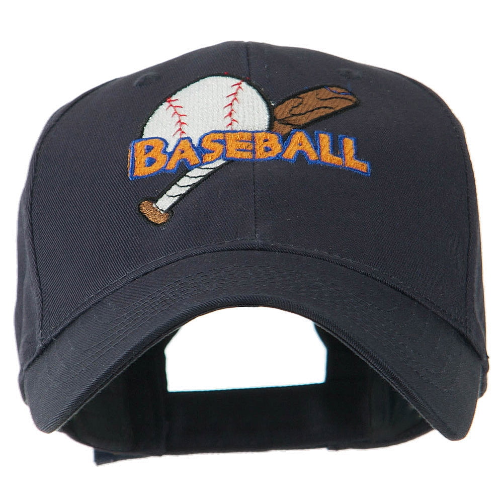 Big Logo Baseball Embroidered Cap Navy OSFM Walmart com