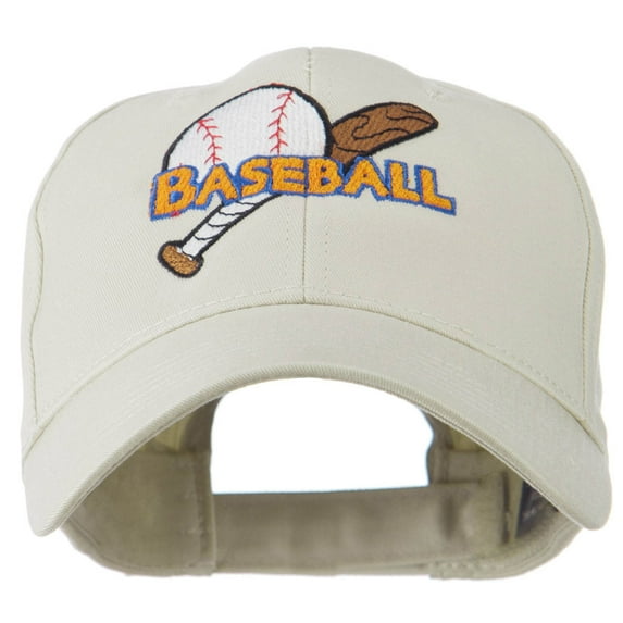 Big Logo Baseball Embroidered Cap - Stone OSFM