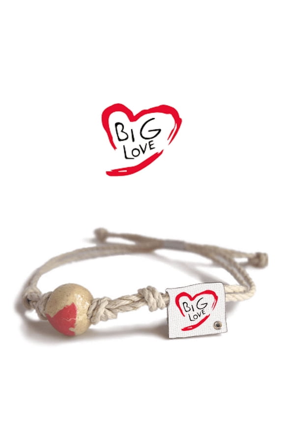 Big Love Earth Bands Bracelet | Eco Friendly | Natural Hemp | Vegan Boho | Custom Jewelry | Handmade w/ Earth & Sand