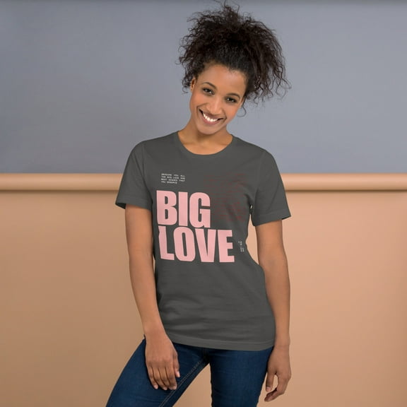 Big Love Unisex t-shirt (Asphalt, S)