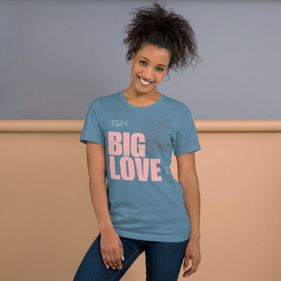 Big Love Unisex t-shirt (Steel Blue, XL)
