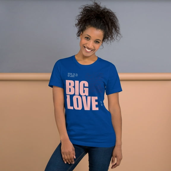 Big Love Unisex t-shirt (True Royal, S)