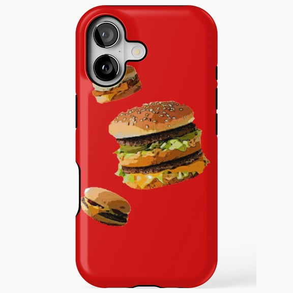 Big Mac And Friends Funny Burger Cartoon Meme iPhone Tough Case for 17/15/14/13/12/11 Pro Max