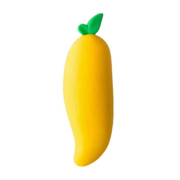 Big Mac Fruit Carrot Eraser, Cute Eraser Clean and Traceless, Student Chip Rubber Creative Stationery, Stationery Paper and Envelopes Set Cute (Yellow/Mango) 3.54Inches