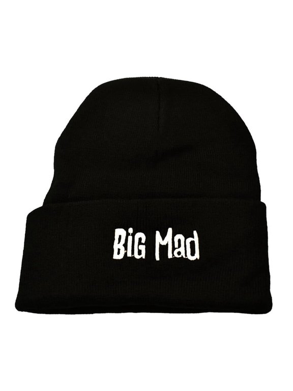 Big Mad Embroidered Beanie, Black, One Size