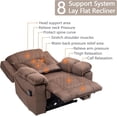 thumbnail image 1 of Big Man Power Lay Flat Lift Chair Oversized Recliner Dual Motor Heat Vibration for Elderly, Overstuffed Electric Extra Wide Recliners with Flip Arm Storage Cup Holders,USB Type C Charging, 1 of 11