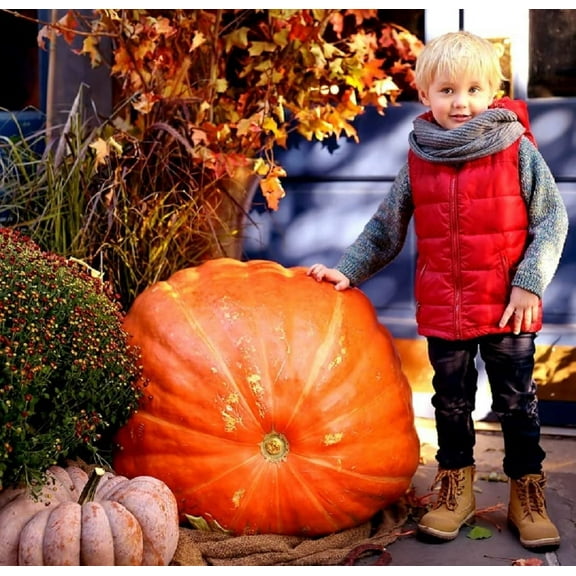 Big Max Pumpkin Seeds | 20 Seeds | Prized for Being Giant and Symmetrical, Great for Jack-O-Lanterns