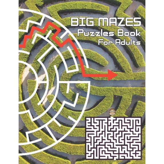 Big Mazes Puzzles Book For Adults: Challenge and Fun for your Brain ...