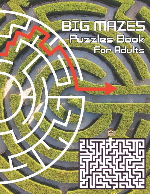Big Mazes Puzzles Book For Adults Challenge and Fun for your Brain