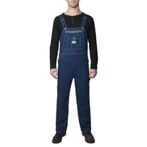 RED KAP, Men's, ( 36 in x 32 in ), 6B10Dn0 Indigo Denim Bib Overall