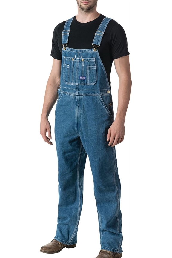 Big Men's 100% Cotton Stonewashed Denim Bib Overall
