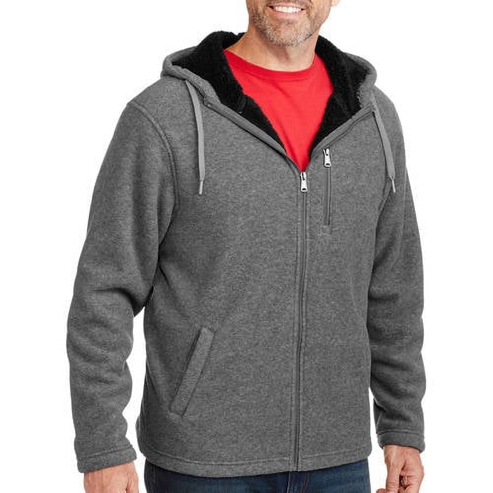 Big Men's Bonded Sherpa Fleece Jacket - Walmart.com