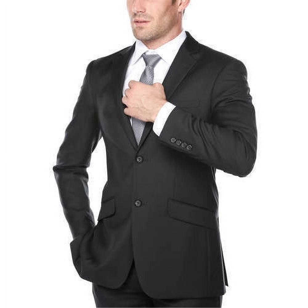 Big Men's Dark Navy Slim Fit Italian Styled Three Piece Suit - Walmart.com
