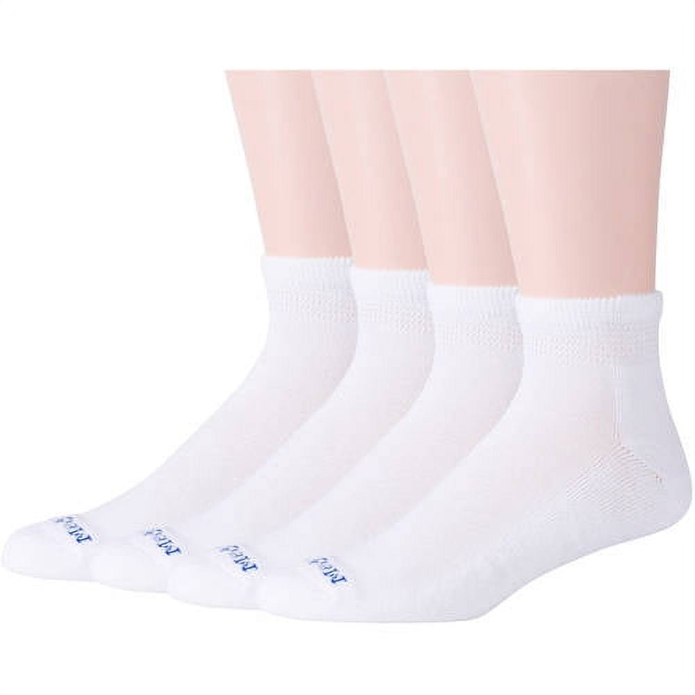 Big Men's Diabetic Quarter Socks with Coolmax and Non-Binding Top Value ...