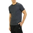 Big Men's Essential Dri-Power Ringer T-Shirt with 30+ UPF - Walmart.com