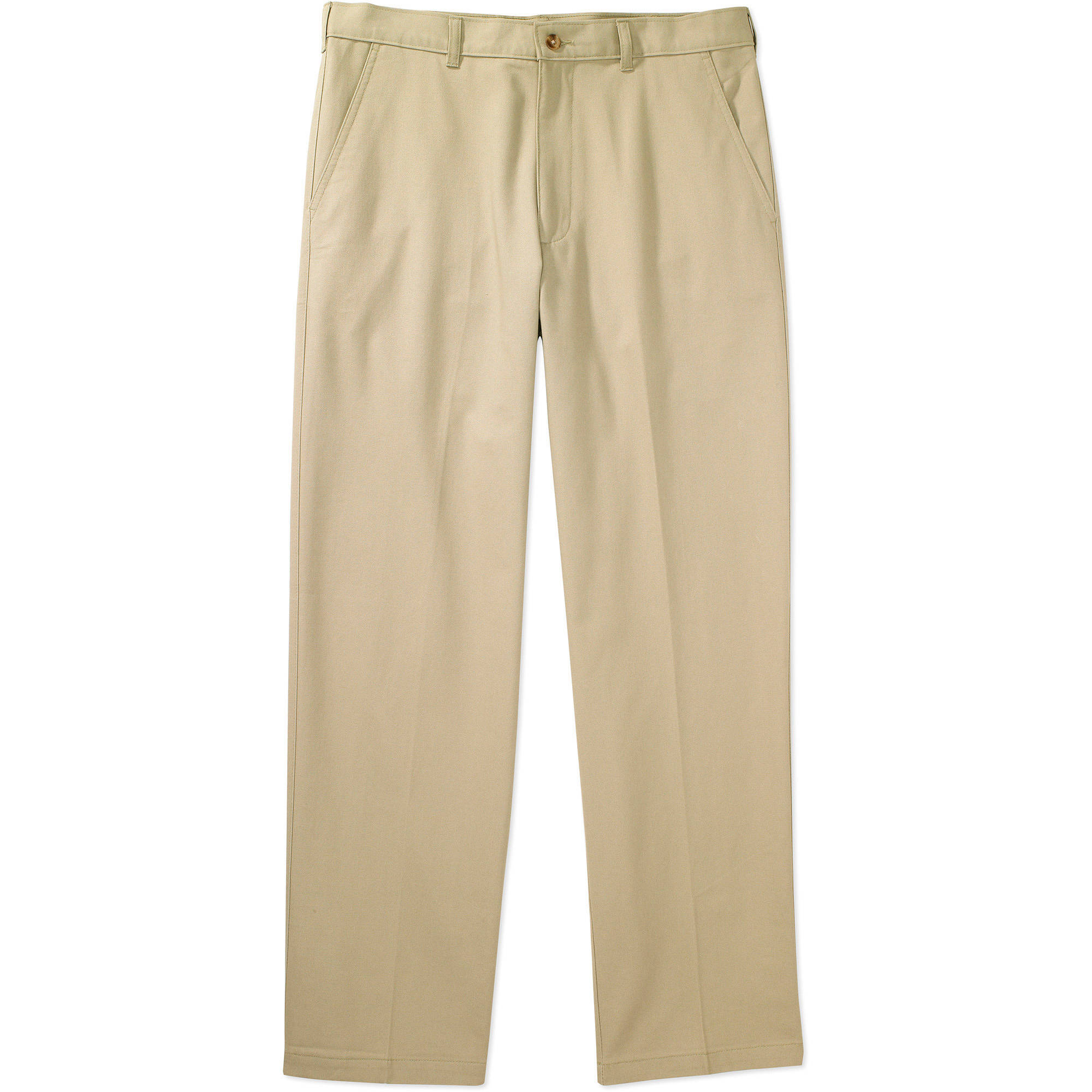 Big Men's Flat Front Wrinkle Resistant Pants - image 1 of 2