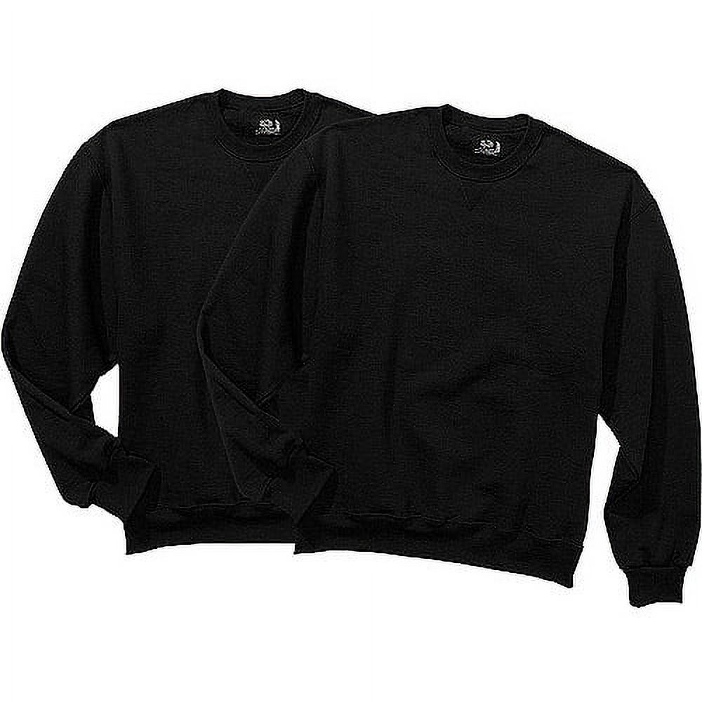 Big Men's Fleece Crew Sweatshirt, 2 Pack - image 1 of 1