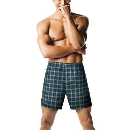Big Men's FreshIQ Comfort Flex Waistband Tartan Boxer 5-Pack