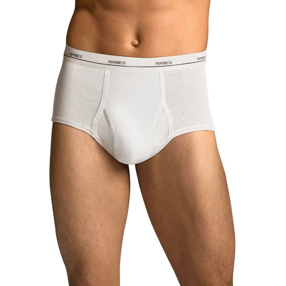 Big Men's FreshIQ Comfort Flex Waistband White Briefs 7-Pack