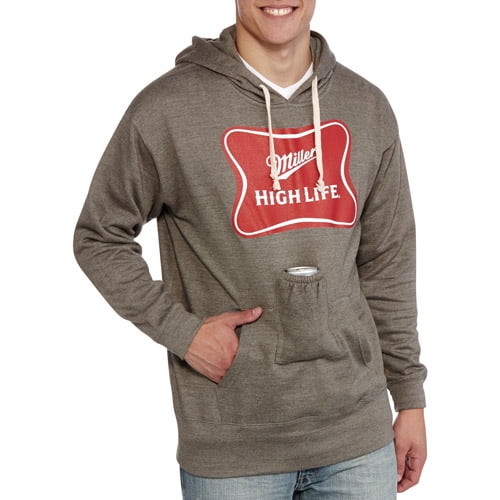 Big Men s Hoodie Sweatshirt with Beer Pouch Walmart