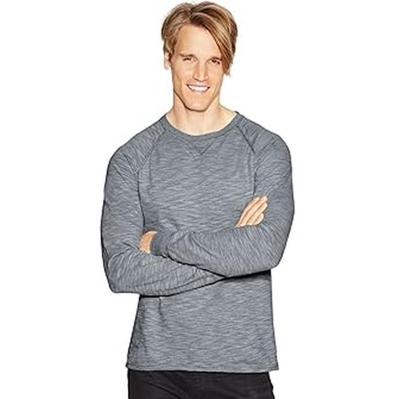 Big Men's Long Sleeve Slub Jersey T-shirt