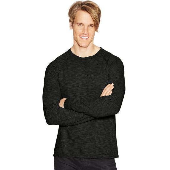 Big Men's Long Sleeve Slub Jersey T-shirt