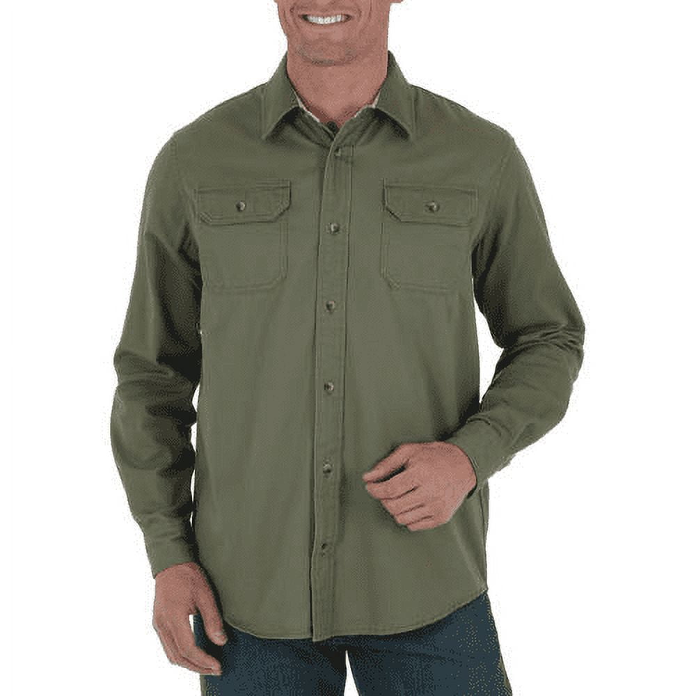 Big Men's Long Sleeve Solid Twill Shirt - Walmart.com