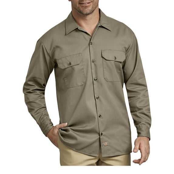 Big Men's Long Sleeve Twill Work Shirt