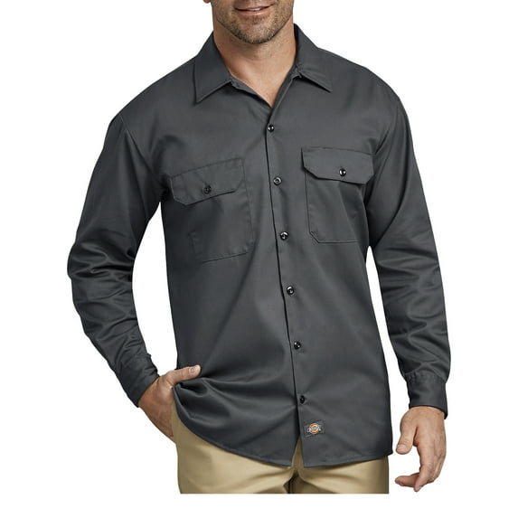 Big Men's Long Sleeve Twill Work Shirt