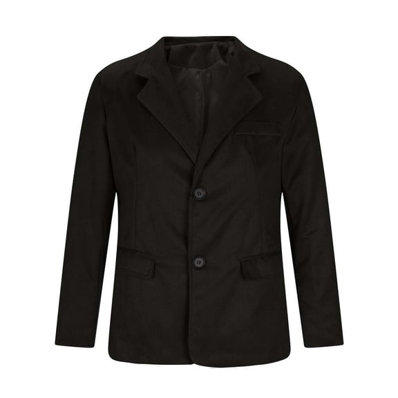 Big Men's Overcoat Western Suit Jacket Long Coat Solid Color Long Sleeve without Hood Casual Outwear Jackets