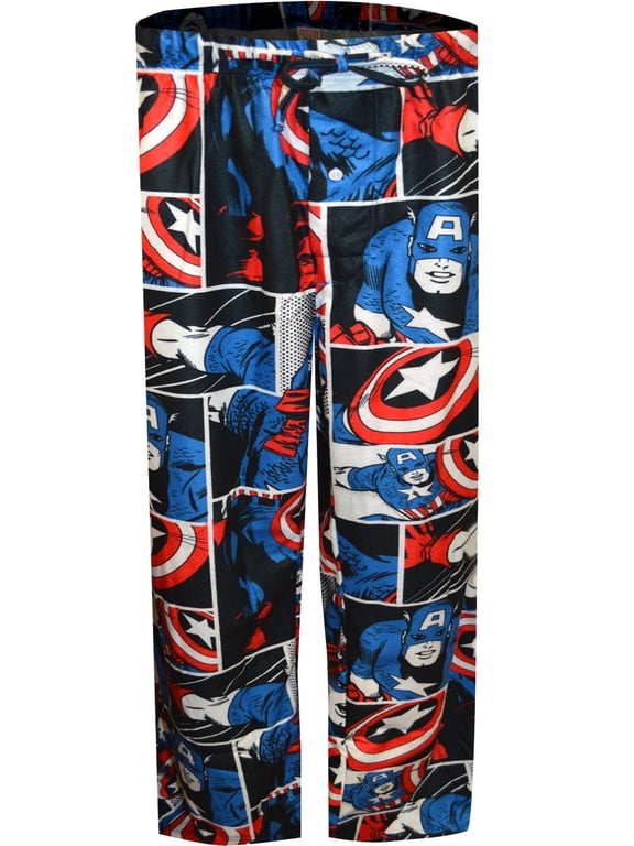 Big Men's Poly Pants Captain America Retro Wild