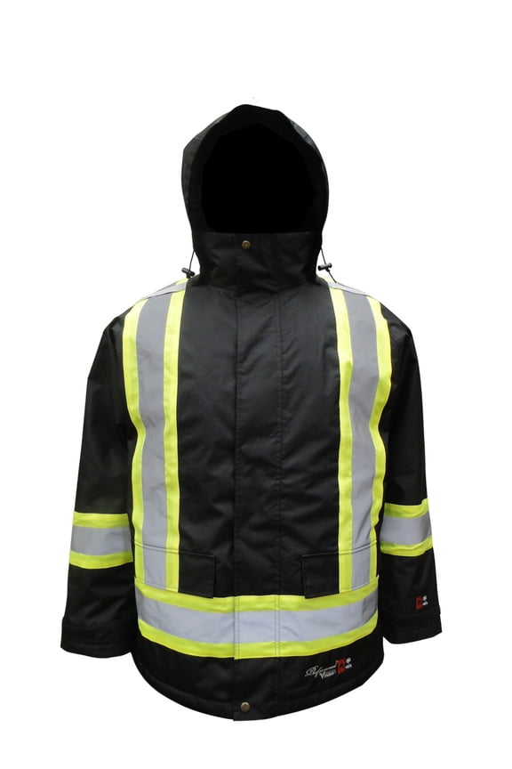 Big Men's Professional Freezer Insulated Journeyman 300D Trilobal Rip Stop FR Rain Parka