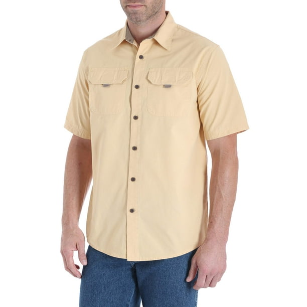 Big Men's Short Sleeve Canvas Shirt - Walmart.com